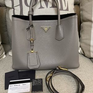 PRADA MEDIUM DOUBLE TOTE